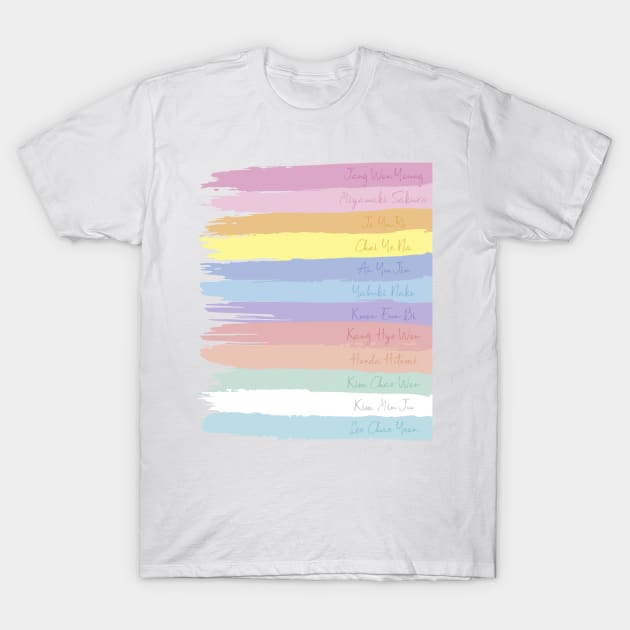 IZ*ONE Brushstrokes T-Shirt by Silvercrystal